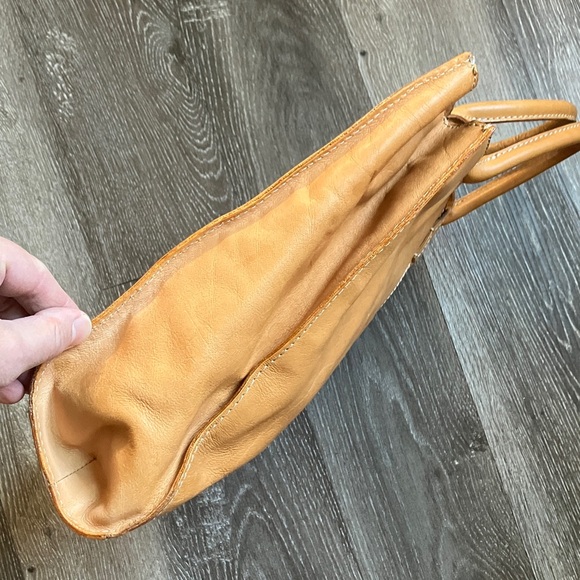 Fossil tan leather tote bag - Picture 13 of 17